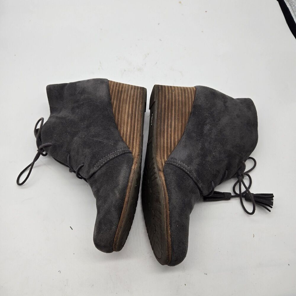 Dr Scholls Womens Ankle Booties Dakota Soft Wedge Heel Memory Foam Gray Size 9.5 - Picture 4 of 9